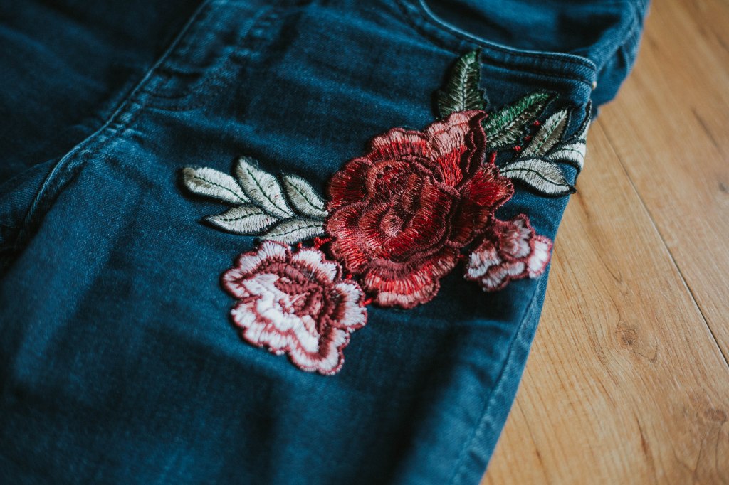 DIY Embroidered Jeans
