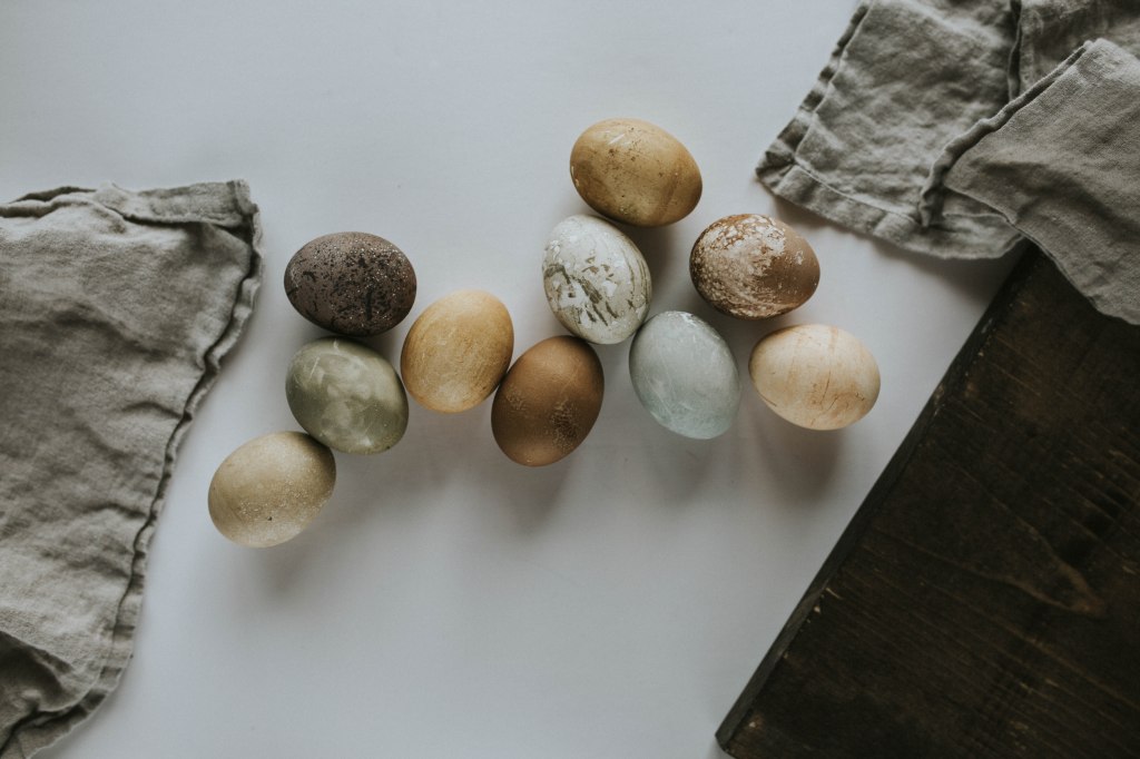 Naturally Dyed Easter Eggs